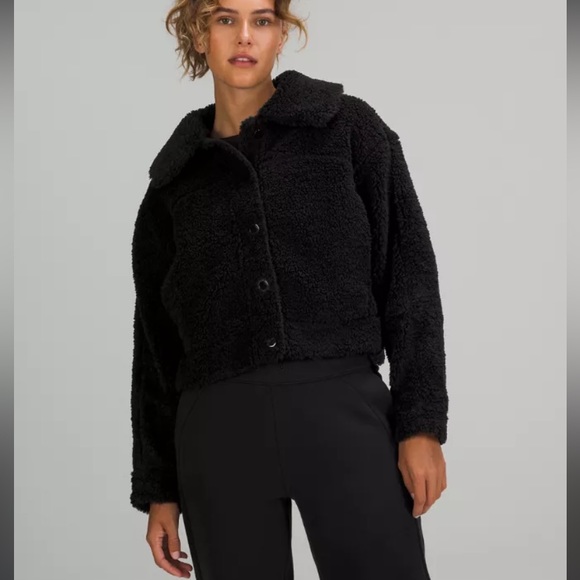lululemon athletica Jackets & Blazers - Lululemon Textured Fleece Button Jacket